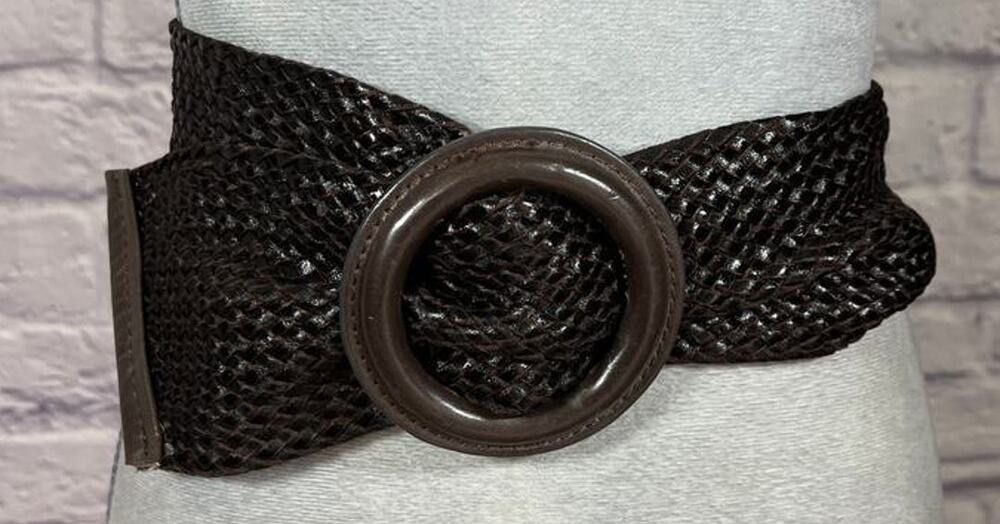 Vintage 80's Style Braided Wide Avant Garde Belt